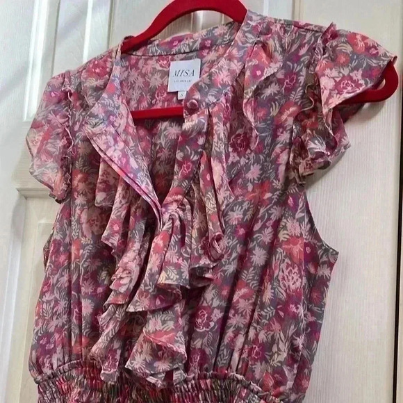 MISA LOS ANGELES ALONA MINI DRESS in  Floral small - Picture 3 of 8